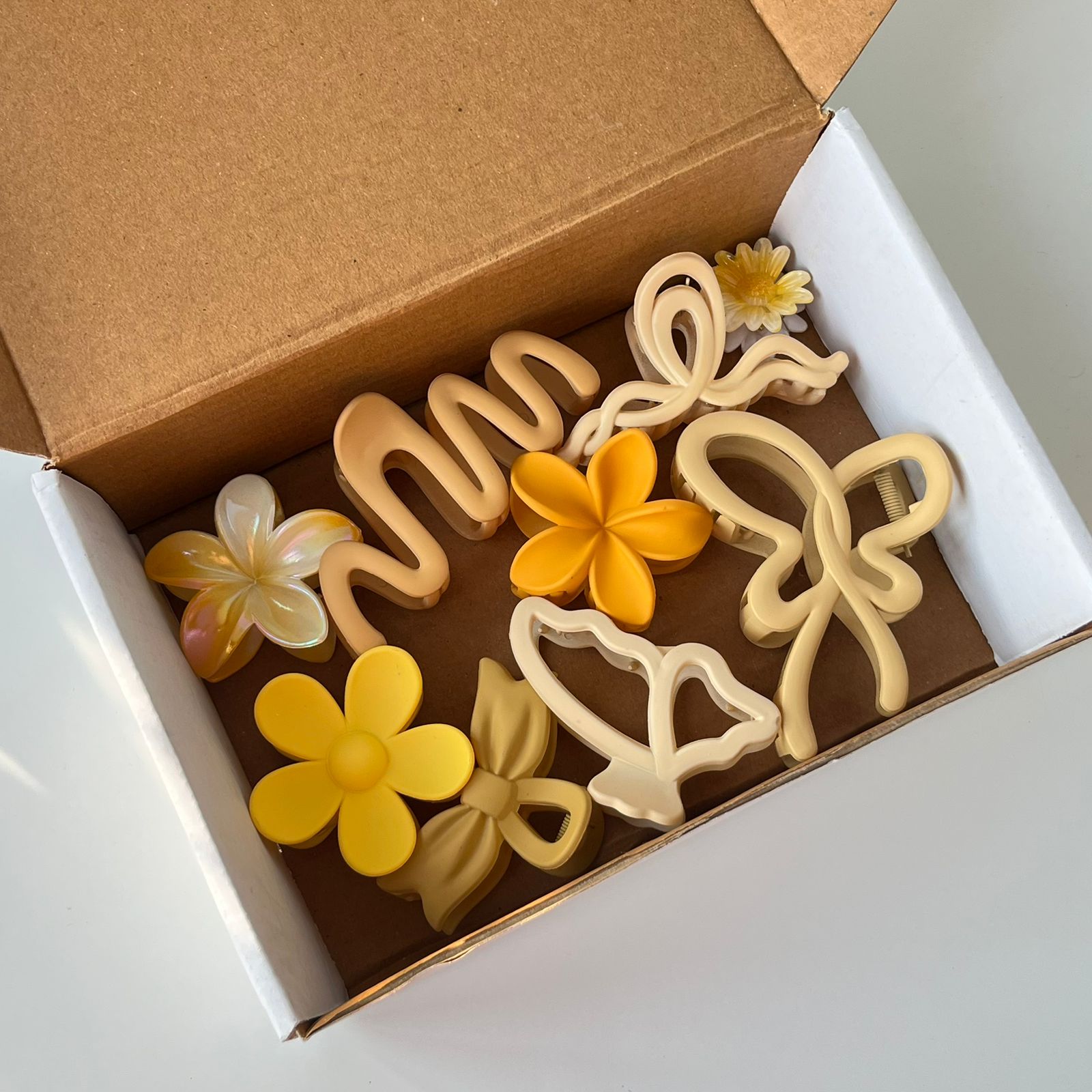 Sunshine Glow – Hair Accessory Combo (Set of 9)